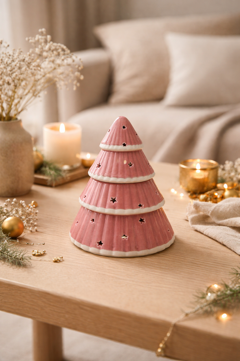 Brûleur à fondants - Sapin rose